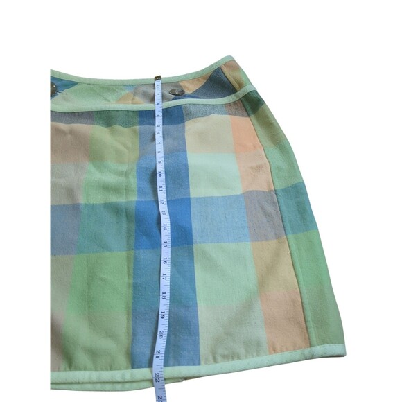 Vintag Nine & Co Pencil Wrap Skirt 2004 Size 14 Plaid Check Flannel - Picture 3 of 9